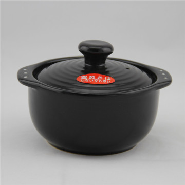Earthware Ceramic Black Mini Cookware Baby Clay Pot