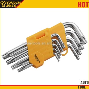 short type 9pcs star key wrench set