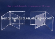10mm single&amp;double clear CD case