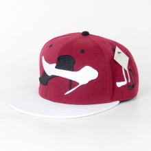 Acrylic 3d embroidery flat bill top hat