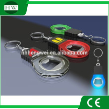 bulb shape keychain bottle opener with led light