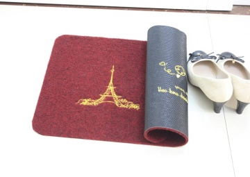 Eco-Friendly embroidered waterproof floor mats