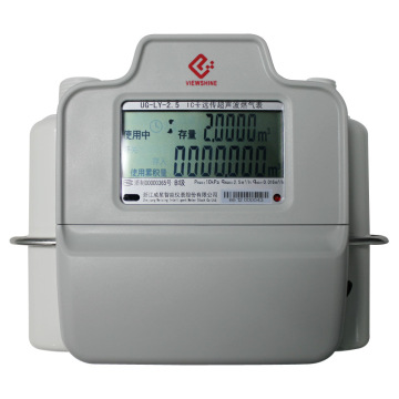 Intelligent Prepaid Ultrasonic Gas Meter for Family Use