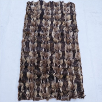 China factory Eco-friendly natural Genuine raccoon fur tanning Raccoon Fur Pelt For clothes Hood