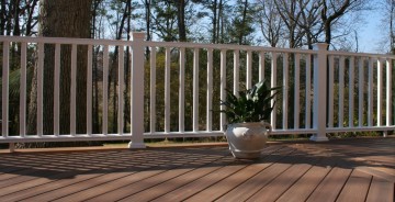 Outdoor factory direct steel composite deck railing