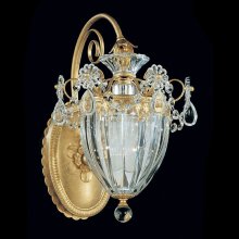 Traditional crystal wall sconce