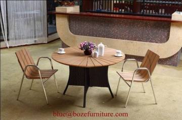 Garden Poly Wood Furniture Plastic Wood Dining SetBZ-P010