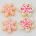 Vente chaude hiver Mini flocons de neige résine Cabochon perles à dos plat pour noël vacances ornements fête décor bricolage articles de jouet