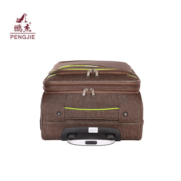 OEM-Logo Soft Polyester Fabric Rolling Travel  Luggage