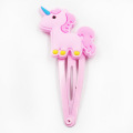 Children's fashion soft adhesive unicorn bb hairpin