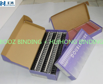 Double loop book binding wire,Double loop wire in spool for binding
