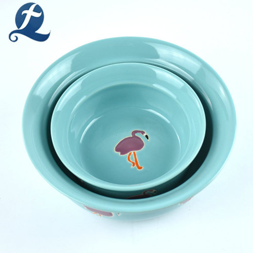 Utanför partihandel Custom Pet Water Food Dog Bowl