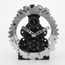 Sliver Alarm Gear Clocks