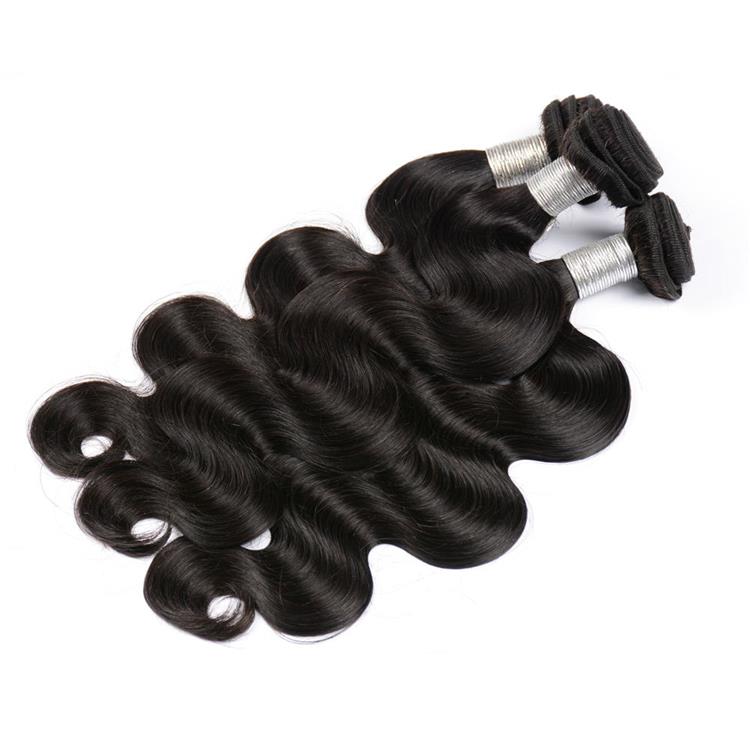 Unprocessed virgin 3 bundles of malaysian body wave hair with closure 100 remy human hair