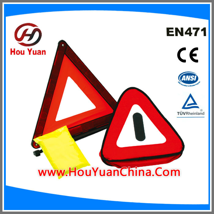 Car kits with reflective vest,Warning Triangle,polyester bag, Europe standard and popular in the market