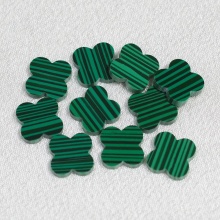 Wholesale Gems Lucky Four Leaf Clover Synthetic Malachite