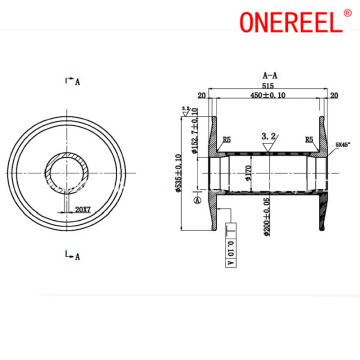 21 -Zoll -Warp -Strickstrahl