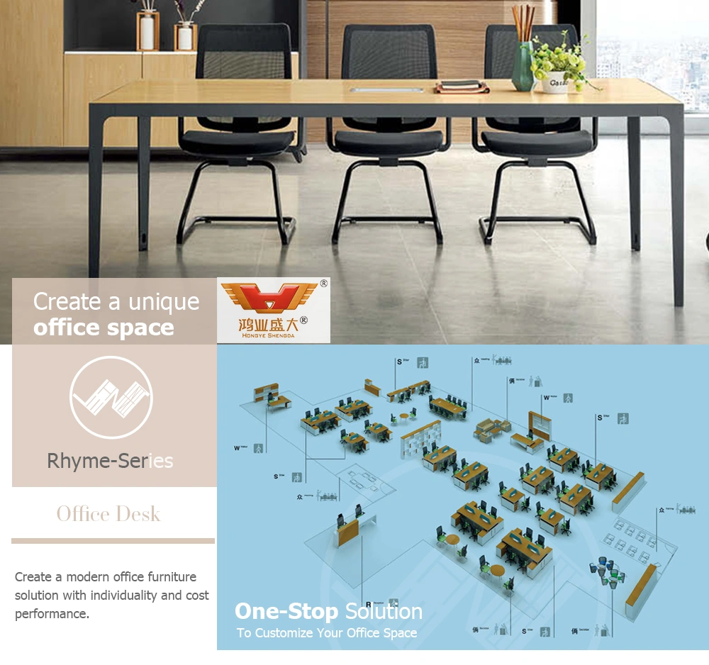 Custom Modern New Design Wooden Furniture Conference Office Table