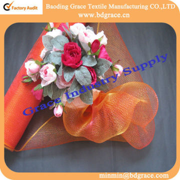 wrapping flower mesh christmas garlands