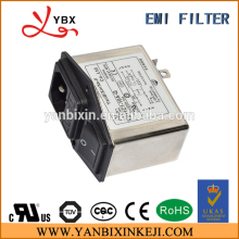 Manufacturer General Purpose Filterd Power Entry Moduls emi noise filter With Fuse And Switch