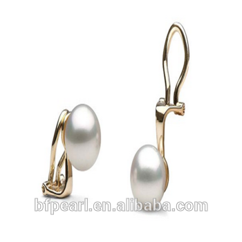 Fashion Earrings 2016 Freshwater Pearl Woman Jewelry Clip on Earrings