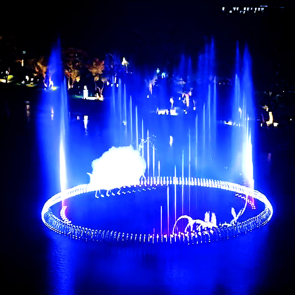 grande recurso de água redondo large round water feature