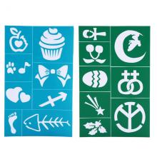 Soft Reusable Adhesive Face Paint Stencils For Halloween