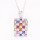 Mixedcolor Fashion Women Square Pendant Necklace