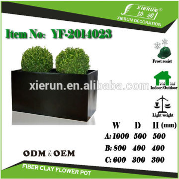 durable outdoor fiberglass planter box