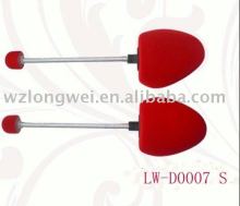 adjustable foam clear shoe trees with metal spring available for various sizes