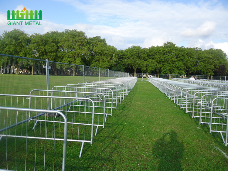 Galvanized Steel Crowd Control Barrier Fence