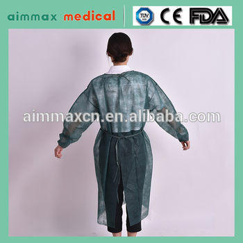 20g/23g disposable nonwoven elastic cuffs surgical isolation gown