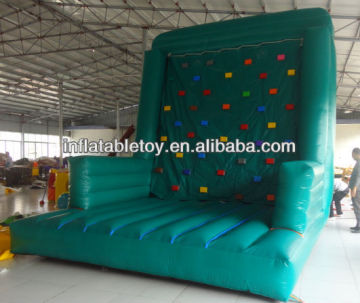 Green inflatable climbing wall ,inflatable rock climbing wall