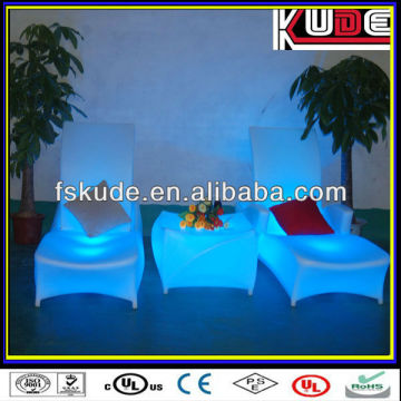 LED illuminated plastic beach lounge chair/cheap beach chairs/bach chair for sale