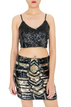 Weekend Party Sequin Mini Skirts