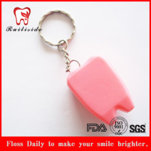 keychain tooth shape dental floss