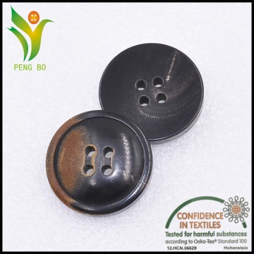 burned effect real cattle horn buttons for suit jacket