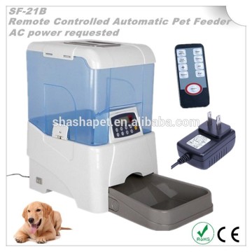 New Infrared remote controller AC power Pet bowl, Dog feeder,Automatic pet feeder