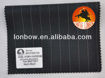 Fine quality Italia design worsted super100 wool men's suiting fabric