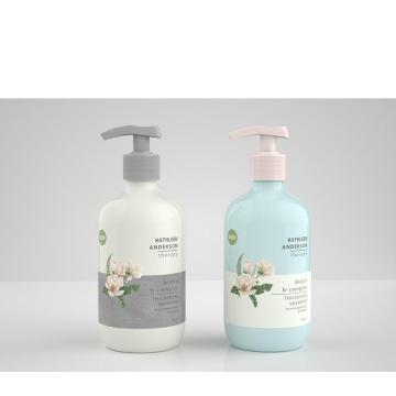 Flacon de lotion d&#39;épaule rond 500 ml PET séparé