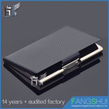 Promotional make you design leather name card holder genuine leather sell