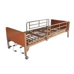 Manual Lift Hospital Bed With 3 Cranks