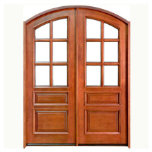 Bomei High-Quality Front Double Doors with Hand-Carved Oak Design