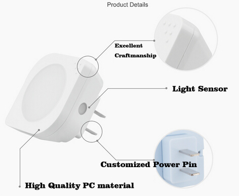 Creative Light sensor control sense light night light