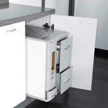 3 in 1 Cabinet Rice Box: Cereals Storage Bin & Kitchen Rice Dispenser