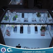 hot sale glass cell phone display showcase