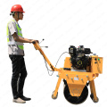 325kg single steel gasoline powered vibratory road roller