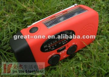 solar dynamo radio with flashlight