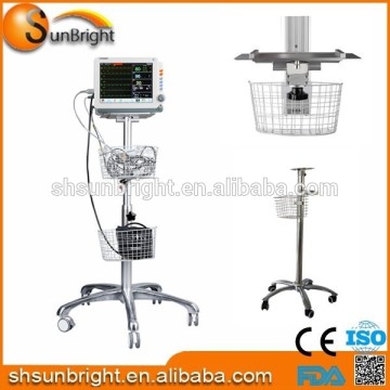 hospital medical patient monitor stand trolley