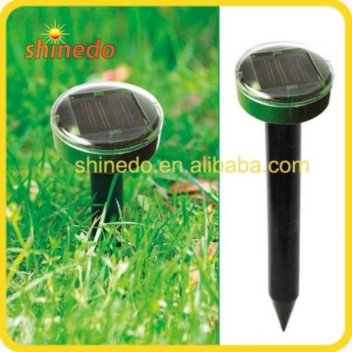 Yard Solar Power Ultrasonic Sonic Mouse Mice Mole Insect Pest Rodent Repeller
